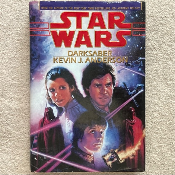 Vintage Star Wars “Darksaber” Hardcover Book-1995-Kevin J. Anderson-Collectible - Picture 1 of 8